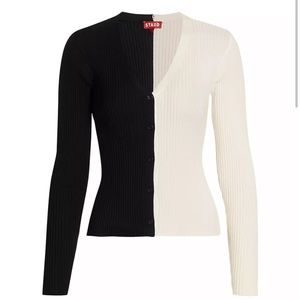 Staud Black and White Cardigan - worn once